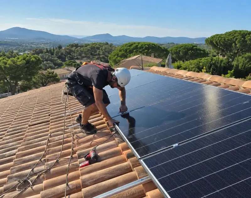 Installateur panneaux solaires Rochetrejoux — pose photovoltaïque sur toiture