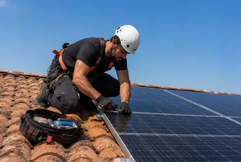 Maintenance et monitoring de panneaux solaires à Rochetrejoux