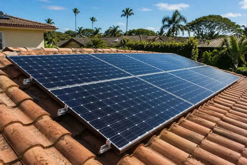 Installation de panneaux solaires à Rochetrejoux